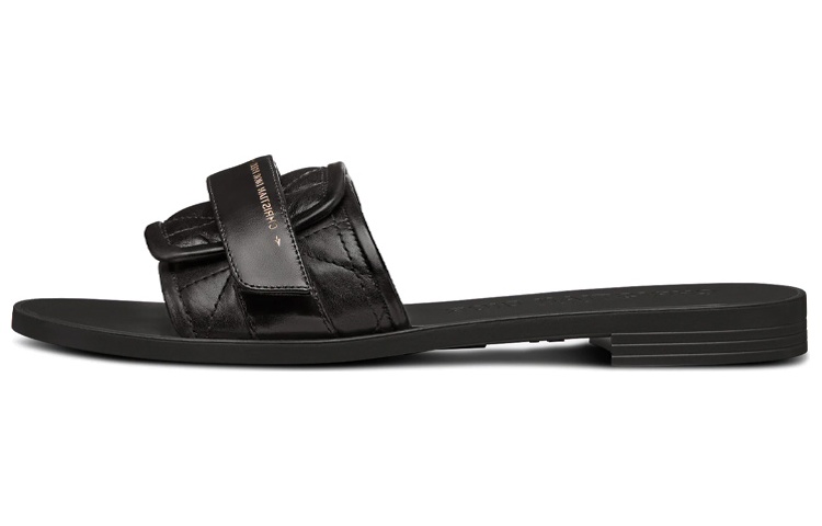 (Women) Dior Dio(r)evolution Calfskin Velcro Flat Slide 'Black' KCQ726CQC_S900