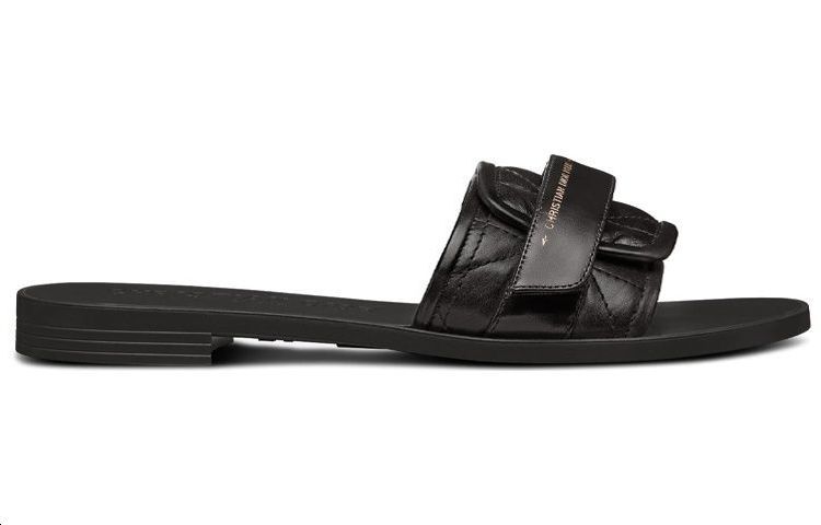 (W) Dior Dio(r)evolution Calfskin Velcro Flat Slide 'Black' 圖 2