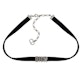 Order (Women) Dior Dio(r)evolution Palladium-Plated Velvet Crystal Necklace Black N0682DVOCY-942