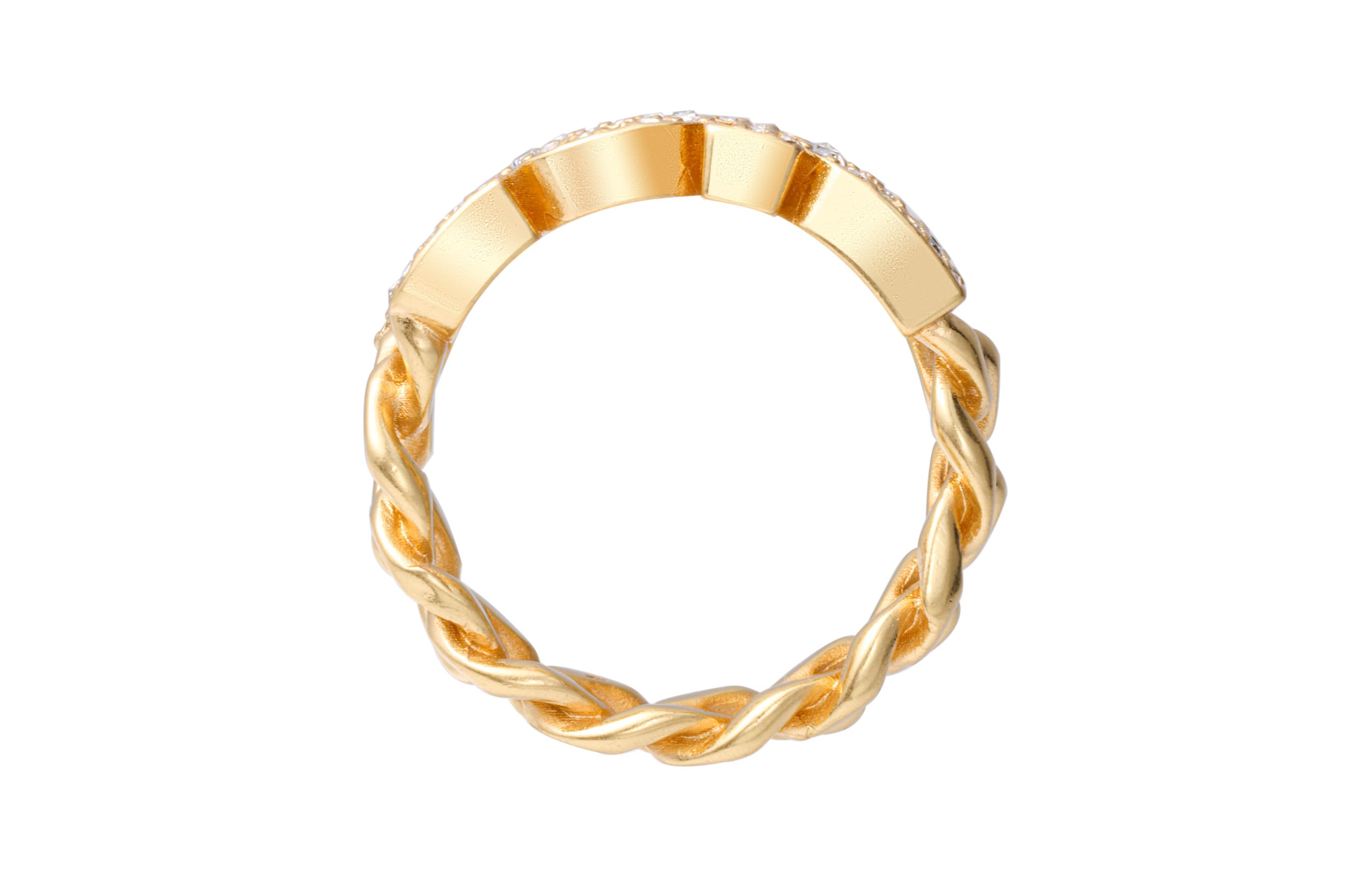 Shop (W) 디올 디오레볼루션 화이트 크리스탈 로고 메탈 반지. R1140DVOCYD301