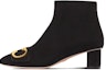 Buy (W) Dior C'est Dior Boot Suede Zip Chunky Tumit 'Hitam Emas' KDI953VVV_S900