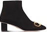 Order (W) Dior C'est Dior Boot Suede Zip Chunky Tumit 'Hitam Emas' KDI953VVV_S900