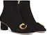 (W) Dior C'est Dior Boot Suede Zip Chunky Tumit 'Hitam Emas' KDI953VVV_S900