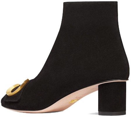 (Women) Dior C'est Dior Suede Zip Chunky Heel Booties 'Black Gold' KDI953VVV_S900 Shop (Women) Dior C'est Dior Suede Zip Chunky Heel Booties 'Black Gold' KDI953VVV_S900