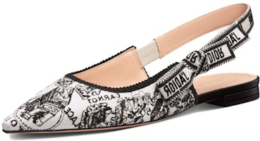 (Women) Dior J'Adior Embroidered Canvas Flats 'Black 'White' KCB660KPY_S15W (Women) Dior J'Adior Embroidered Canvas Flats 'Black 'White' KCB660KPY_S15W