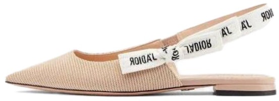 (Women) Dior J'Adior Embroidered Cotton Flats 'Nude' KCB384TFL_S21U (Women) Dior J'Adior Embroidered Cotton Flats 'Nude' KCB384TFL_S21U