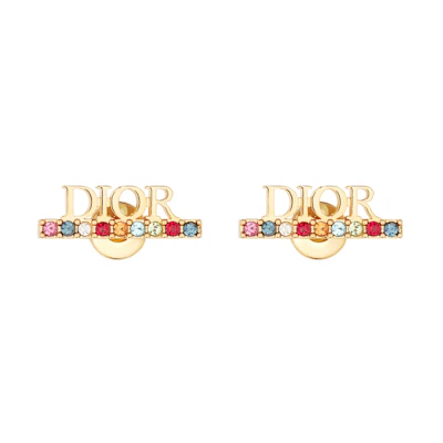 (Women) Dior DIOR(R)EVOLUTION Multi-Color Crystal Stud Earrings for Women E1456DVOCY-D665