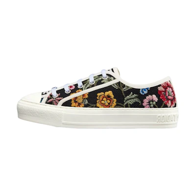 (W) Dior WalkDIOR Sneaker Black Multicolor Cotton 'n'