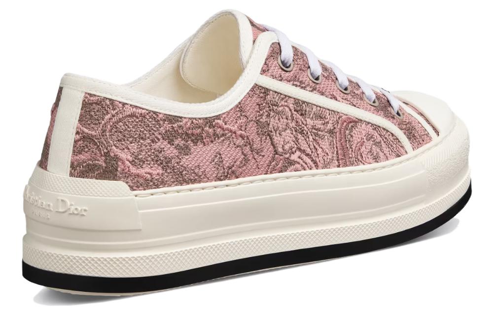 Lookbook (W) Zapatillas Dior Walk'n'Dior Bajas 'Lienzo Bordado Rosa' KCK385TJE_S62P