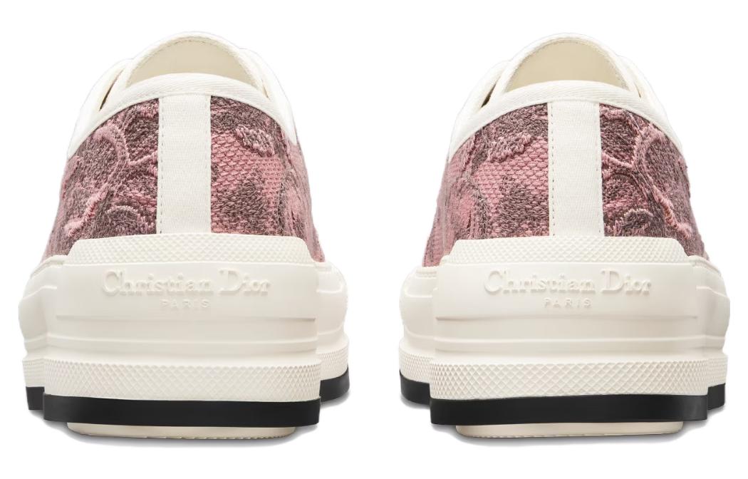 Shop (W) Zapatillas Dior Walk'n'Dior Bajas 'Lienzo Bordado Rosa' KCK385TJE_S62P