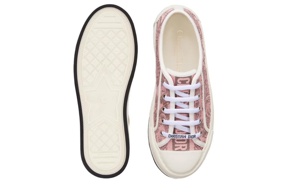 Details for (W) Zapatillas Dior Walk'n'Dior Bajas 'Lienzo Bordado Rosa' KCK385TJE_S62P