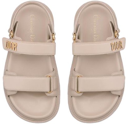(W) Dior Dioract 'Sandalia de Cuero Beige' KCQ547LAB_S16T Shop (W) Dior Dioract 'Sandalia de Cuero Beige' KCQ547LAB_S16T