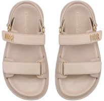 Purchase (Women) Dior Dioract 'Beige Leather Sandal' KCQ547LAB_S16T