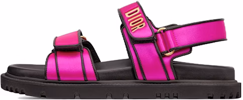(Women) Dior DiorAct 'Pink Logo Flat Sandals' KCQ868SLB_S65P (Women) Dior DiorAct 'Pink Logo Flat Sandals' KCQ868SLB_S65P