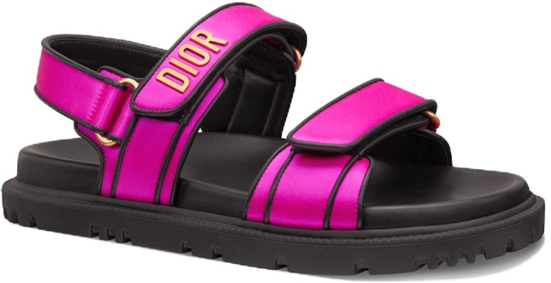 (W) Sandal Dior DiorAct 'Pink Logo Flat' KCQ868SLB_S65P Order (W) Sandal Dior DiorAct 'Pink Logo Flat' KCQ868SLB_S65P