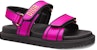 (W) Sandal Rata Dior DiorAct 'Logo Merah Jambu' KCQ868SLB_S65P