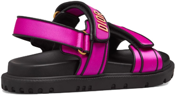 (W) Sandal Dior DiorAct 'Pink Logo Flat' KCQ868SLB_S65P Lookbook (W) Sandal Dior DiorAct 'Pink Logo Flat' KCQ868SLB_S65P