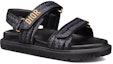Lookbook (W) Sandal Dior DiorAct 'Logo Hitam Raffia' KCQ840WJU_S900