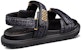(W) Sandal Dior DiorAct 'Logo Hitam Raffia' KCQ840WJU_S900
