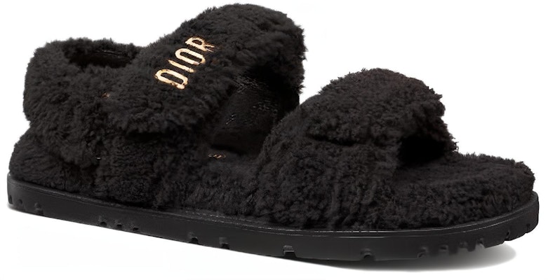 (Women) Dior Dioract Sandal 'Black Shearling' KCQ773SPK-S900 Lookbook (Women) Dior Dioract Sandal 'Black Shearling' KCQ773SPK-S900
