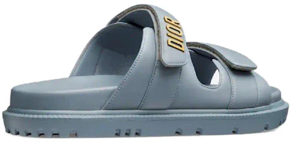 Shop (W) Sandal Dior DiorAct 'Kulit Anak Biru Hujung Terbuka' KCQ718LAB_S18N