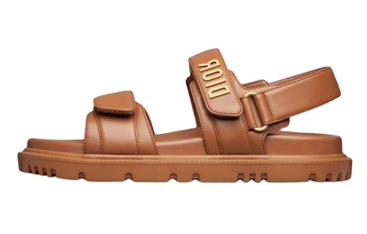 (Women) Dior DiorAct Sandal 'Brown Leather' KCQ547LAB_S33M