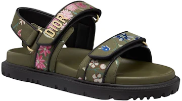 Order (Women) Dior DiorAct Sandal 'Khaki Embroidered Tech Fabric' KCQ549FWL_S11H