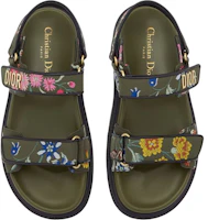 Lookbook (Women) Dior DiorAct Sandal 'Khaki Embroidered Tech Fabric' KCQ549FWL_S11H