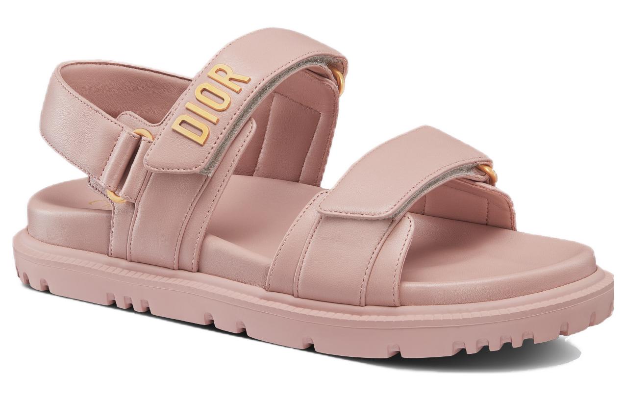 海外限定！かわいい足元に♪【Dior】Dioractサンダル ピンク W) Dior ディオラクト サンダル ヌードピンク KCQ547LAB_S54Uを