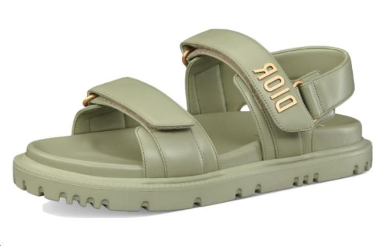 Shop (W) Dior Dioract Sandal ''Pastel Peyote Groen'' KCQ547LAB-S65H