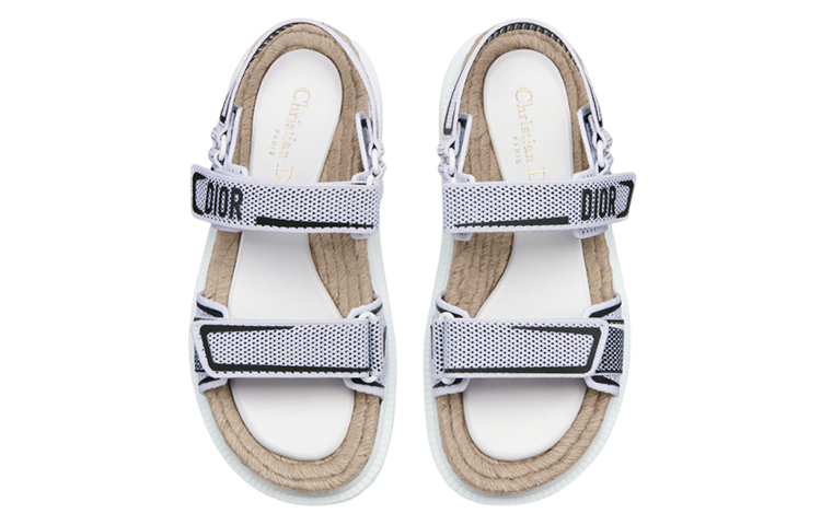 Purchase (Women) Dior Dioract Sandal 'White Black' KCQ691TKJ-S19W