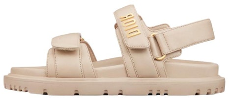 (Women) Dior DIORact Sandal Powder Beige Lambskin KCQ547LAB_S51U (Women) Dior DIORact Sandal Powder Beige Lambskin KCQ547LAB_S51U