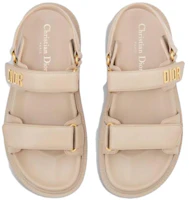 Purchase (Women) Dior DIORact Sandal Powder Beige Lambskin KCQ547LAB_S51U