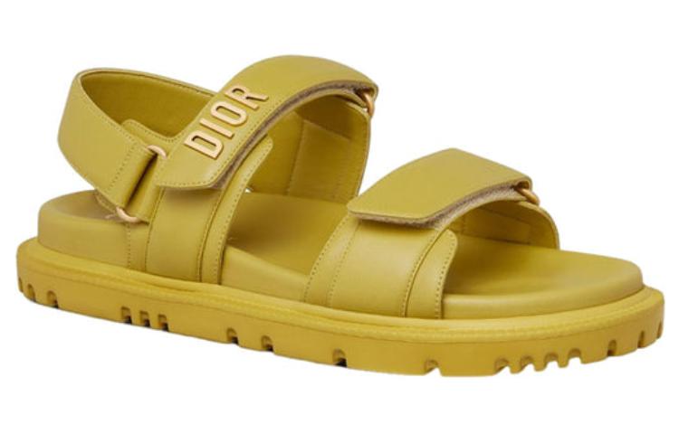 Order (W) Dior DIORact Sandaal Saffraan Geel Lamsleer KCQ547LAB_S30Y