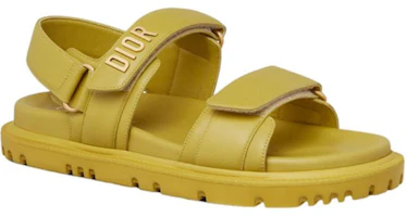 Order (Women) Dior DIORact Sandal Saffron Yellow Lambskin KCQ547LAB_S30Y