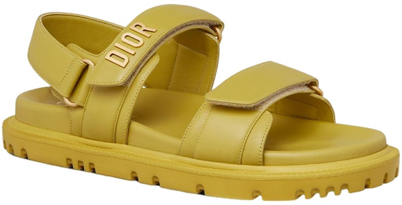 (W) Dior DIORact Sandal Kuning Saffron Lambskin KCQ547LAB_S30Y Order (W) Dior DIORact Sandal Kuning Saffron Lambskin KCQ547LAB_S30Y