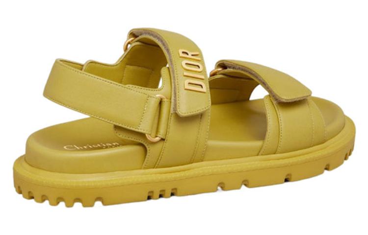 Lookbook (W) Dior DIORact Sandaal Saffraan Geel Lamsleer KCQ547LAB_S30Y