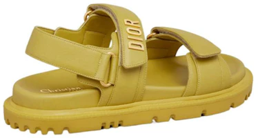 Lookbook (Women) Dior DIORact Sandal Saffron Yellow Lambskin KCQ547LAB_S30Y