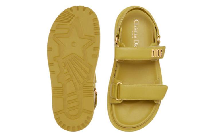 Purchase (W) Dior DIORact Sandaal Saffraan Geel Lamsleer KCQ547LAB_S30Y