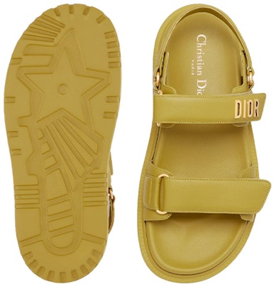 (W) Dior DIORact Sandal Kuning Saffron Lambskin KCQ547LAB_S30Y Purchase (W) Dior DIORact Sandal Kuning Saffron Lambskin KCQ547LAB_S30Y