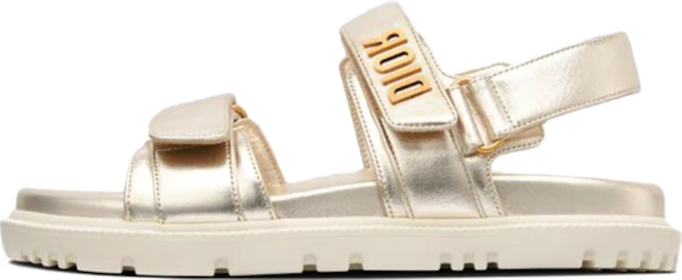 (W) 디올 디오랙트 샌들 '골드' (Dior DiorAct Sandals 'Gold') KCQ547LCV_S49K Buy (W) 디올 디오랙트 샌들 '골드' (Dior DiorAct Sandals 'Gold') KCQ547LCV_S49K