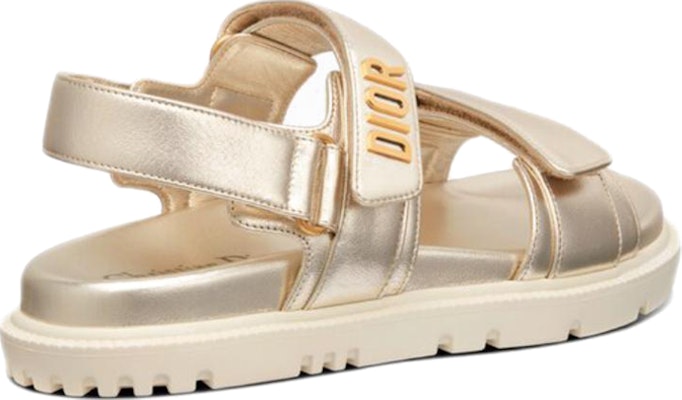 (W) 디올 디오랙트 샌들 '골드' (Dior DiorAct Sandals 'Gold') KCQ547LCV_S49K Shop (W) 디올 디오랙트 샌들 '골드' (Dior DiorAct Sandals 'Gold') KCQ547LCV_S49K