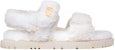 (W) Sandal Dior DiorAct Putih 'Kemasan Emas Velcro' KCQ773SPK_S03W