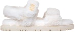 Order (W) Sandal Dior DiorAct Putih 'Kemasan Emas Velcro' KCQ773SPK_S03W