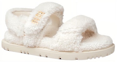 DIOR迪奧 DiorAct 金色飾面 魔術貼 時尚涼鞋 女款 白色 Lookbook DIOR迪奧 DiorAct 金色飾面 魔術貼 時尚涼鞋 女款 白色