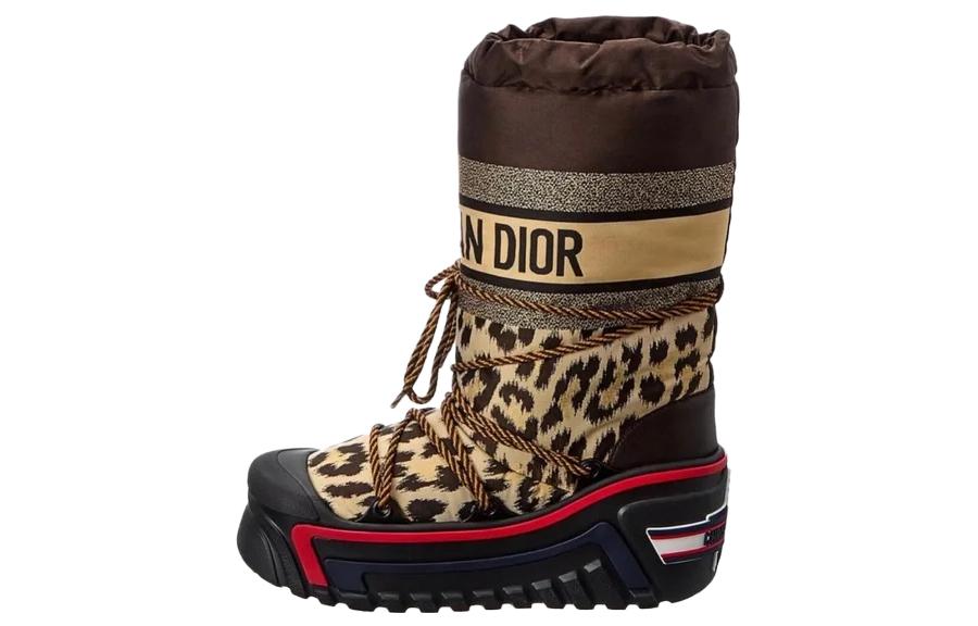 Buy (W) 迪奥 Dioralps 豹纹雪地靴 KCI684LNY_S37U