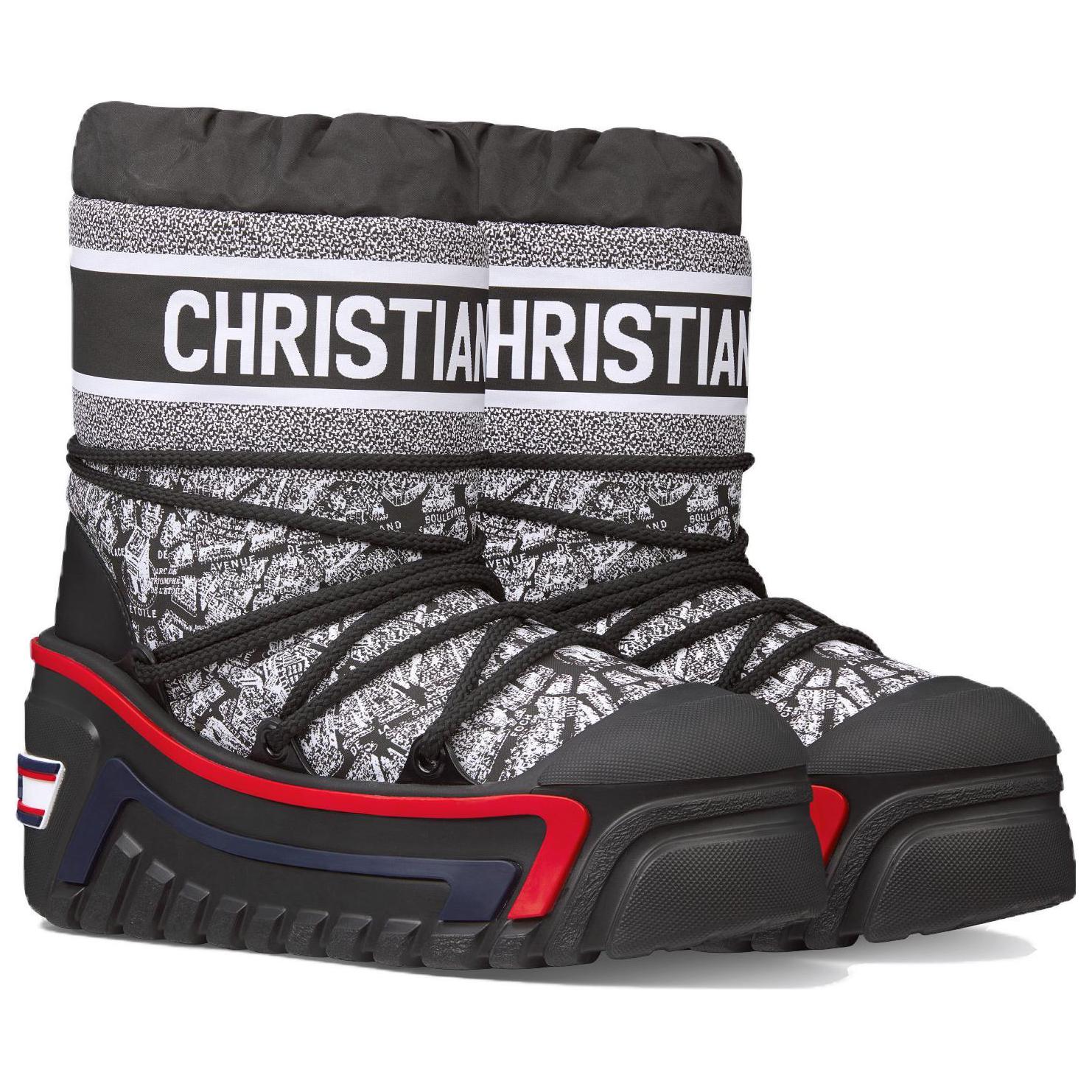 Lookbook DIOR迪奧 Dioralps 舒適保暖 短中筒 雪地靴 女款 黑色