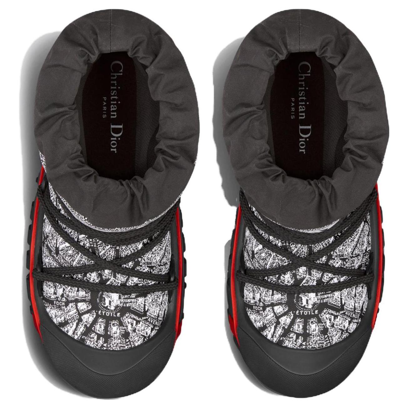 Shop DIOR迪奧 Dioralps 舒適保暖 短中筒 雪地靴 女款 黑色