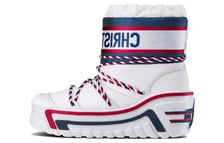 (Women) Dior Dioralps Snow Boots 'Shiny Nylon Print White' KCI685SNY_S42W