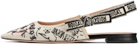 Buy (W) Dior Dioramour Flat 'Corak Graffiti - Krim' KCB668DGE_S10W